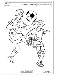 Futbol boyama sayfaları